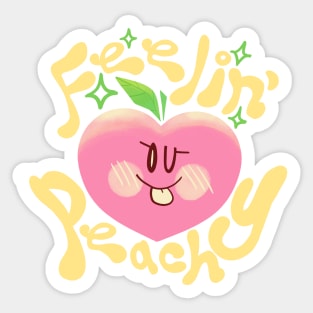 Feelin' Peachy Sticker